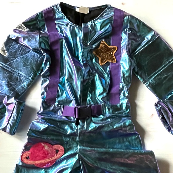 Pottery Barn Kids Shiny Blue and Purple Astronaut Costume - Picture 12 of 16